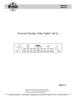 McIntosh MA-C3 - Owners manual